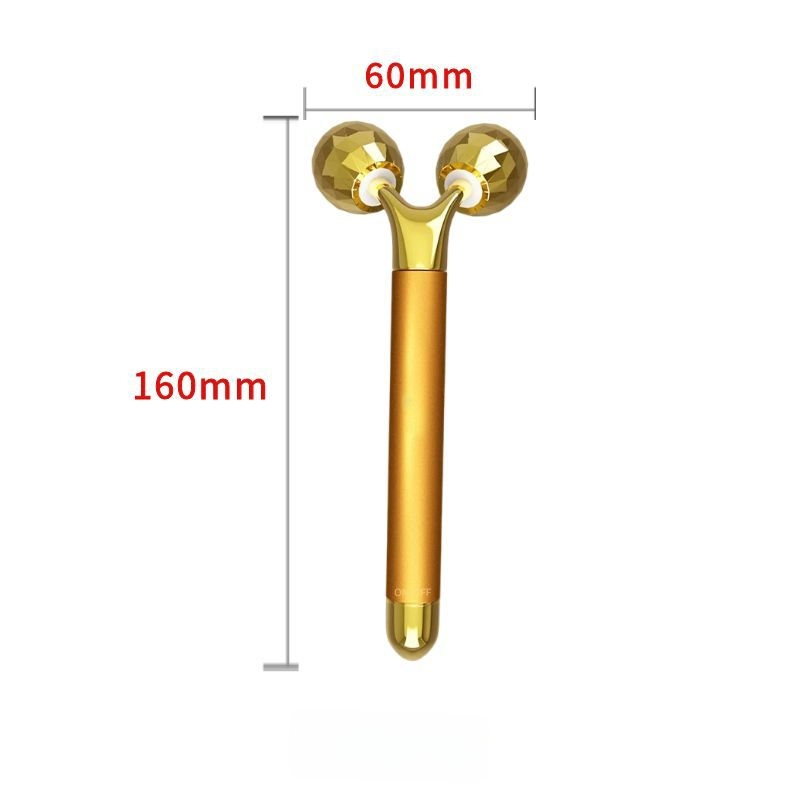 Veidojimo įrenginys veidui su 3D voleliu, vibruojantis elektrinis grožio įrankis, korpusas iš cinko lydinio