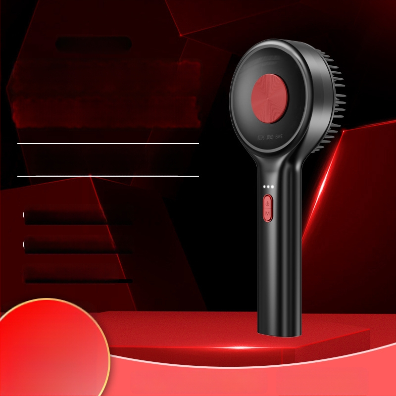 Raudoną šviesą plaukų augimui su galvos odos masažu ir vaistų aplikatoriumi – Modelis DYS001, Specifikacija 001, Tinka visiems