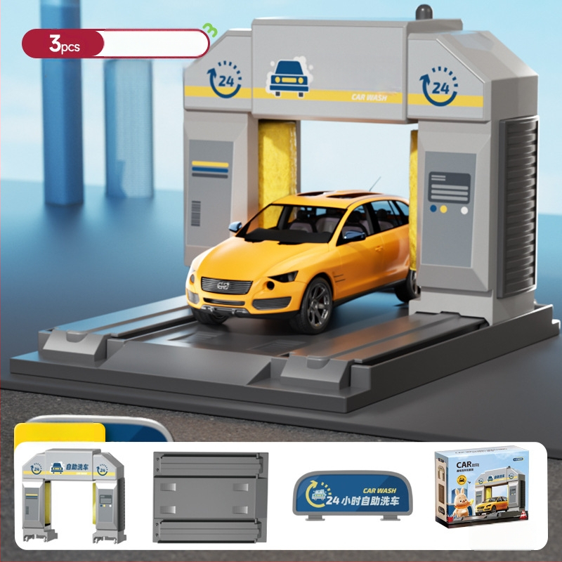 Yisi degvielas stacija rotaļu komplekts – balss paziņojumi, simulēta uzpildīšana un skaitīšana, plastmasas konstrukcija, bērniem 4–6 gadi