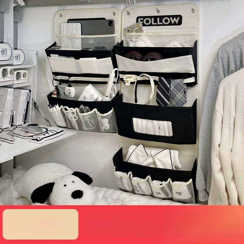 Sienas piestiprināms uzglabāšanas soma – Oxford audums, modelis 4063, daudzfunkcionāls organizētājs apakšveļai, zeķēm, kosmētikai un grāmatām