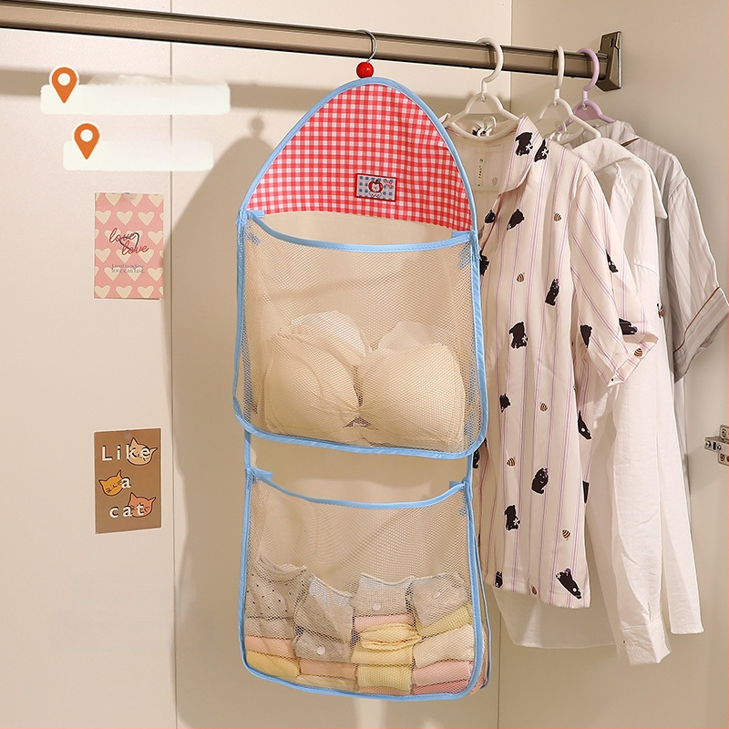 Sienas karājama uzglabāšanas soma veļas apakšveļai un zeķēm, poliesters, karikatūru dizains; Zīmols: Cute and Transparent; Preces kods: Lh126