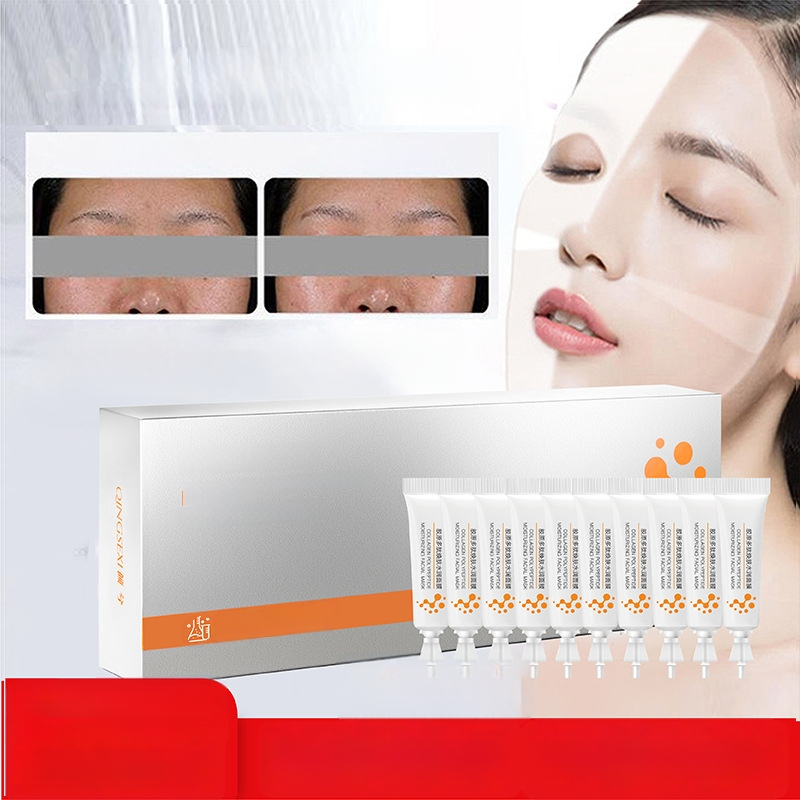 Qingxi Kolagenų peptidų drėkinanti Peel-off veido kaukė – 50 ml, Drėkina, Stangrina, Ramina; be skalavimo