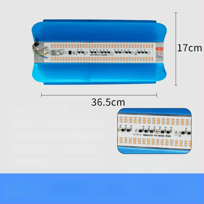 Augalų augimui LED lemputė, 100W, 100 LED, 1000 lm, IP65, tarnavimo laikas 50000 h
