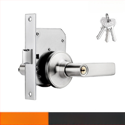 Gaisrų durų spyna – retrofit su raktu • nerūdijantis plienas • modelis: modifikuotas praėjimo užraktas su raktu • gaisrinėms durims • šiuolaikinis minimalistinis stilius • svoris 700 g