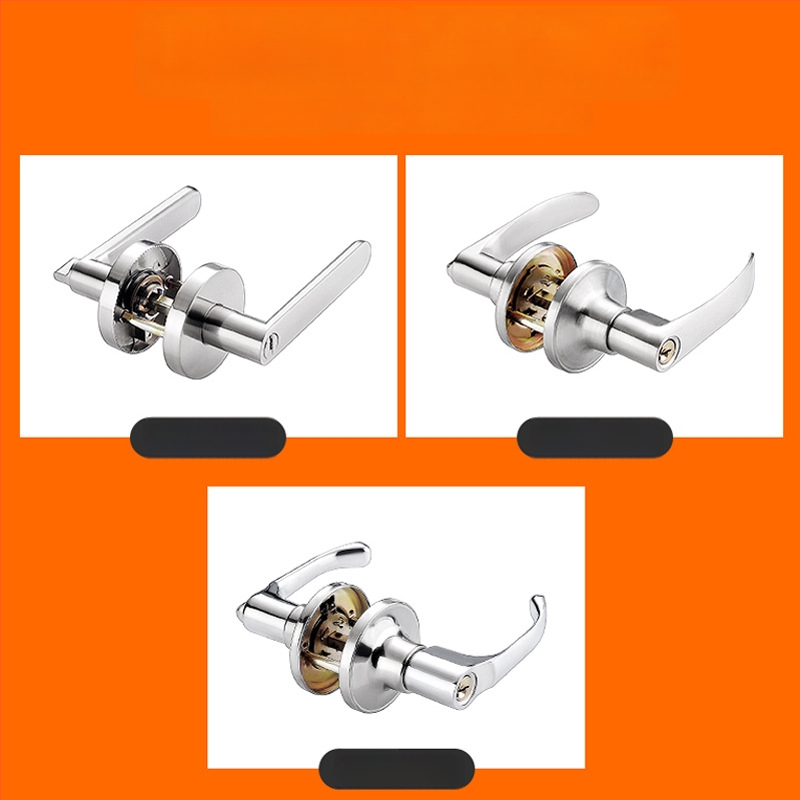 Gaisrų durų spyna – retrofit su raktu • nerūdijantis plienas • modelis: modifikuotas praėjimo užraktas su raktu • gaisrinėms durims • šiuolaikinis minimalistinis stilius • svoris 700 g