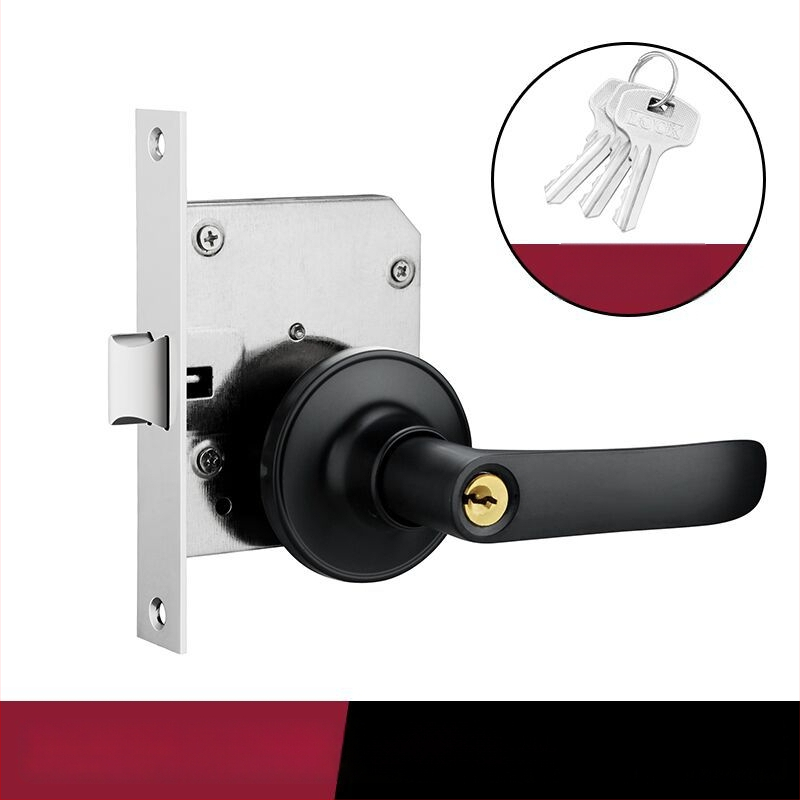 Gaisrų durų spyna – retrofit su raktu • nerūdijantis plienas • modelis: modifikuotas praėjimo užraktas su raktu • gaisrinėms durims • šiuolaikinis minimalistinis stilius • svoris 700 g