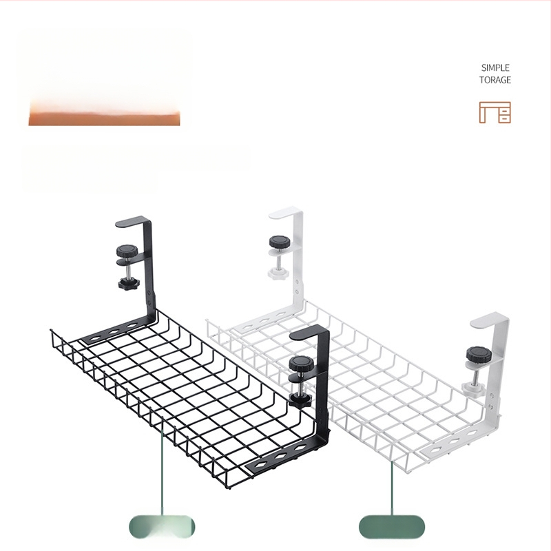 Po stalviršiu kabelių tvarkymo laikiklis, plieno konstrukcija, paprastas ir modernus stilius, darbalaukio saugojimui (Medžiaga: plienas; Stilius: paprastas ir modernus; Išleidimo laikas: 2013 vasara; Prekės ženklas: Three cats)