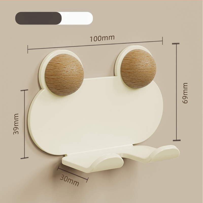 Sienas stiprināms metāla kabelu organizētājs ar vienu āķi virtuves kabeliem