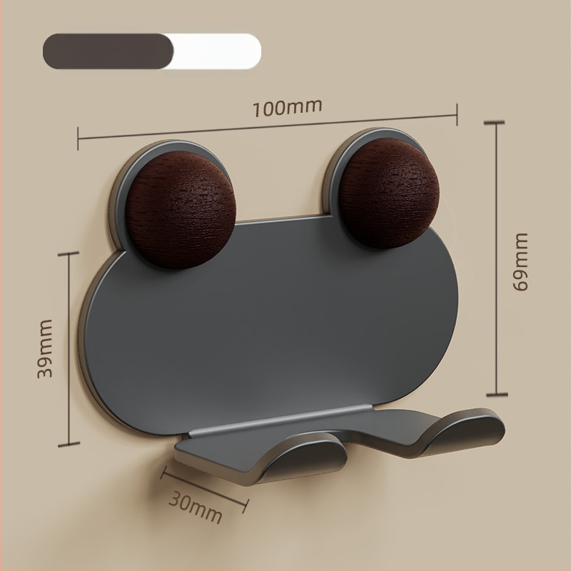 Sienas stiprināms metāla kabelu organizētājs ar vienu āķi virtuves kabeliem