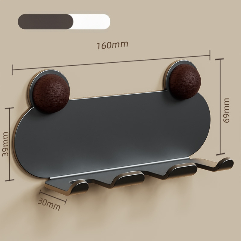 Sienas stiprināms metāla kabelu organizētājs ar vienu āķi virtuves kabeliem