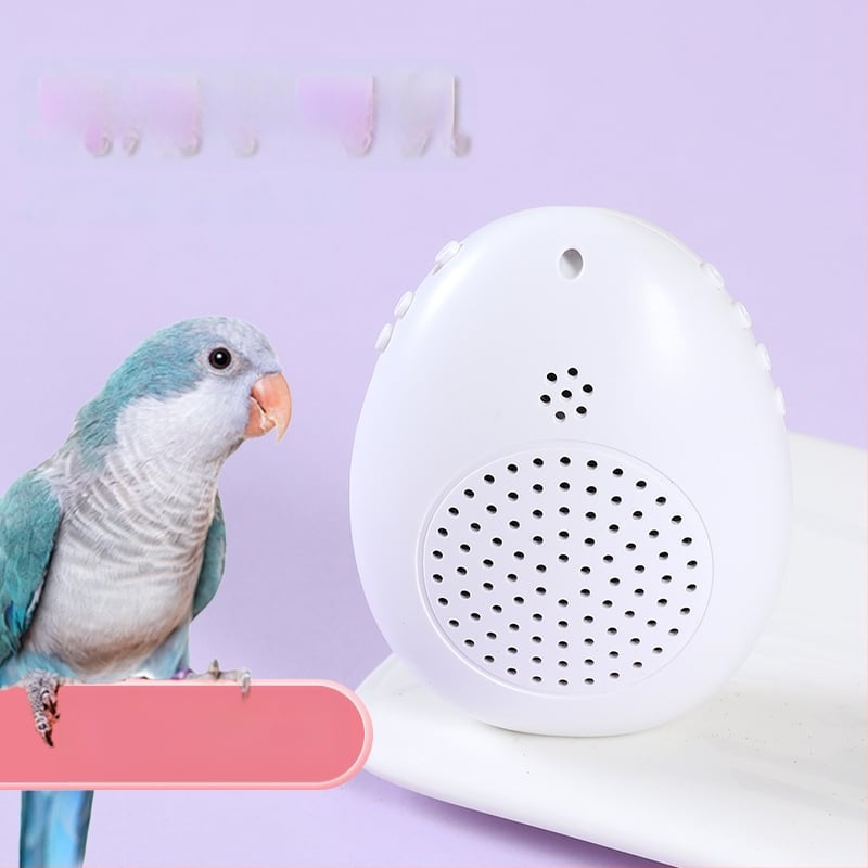 Paukščių kalbos mokymo įrenginys – papūgos kalbos treniruoklis, plastikinis korpusas, prekės ženklas Happy Parrot, skirtas paukščiams