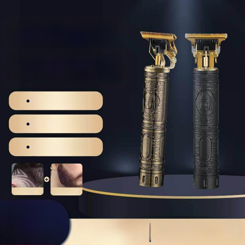 Elektrinė plaukų kirpimo mašinėlė su įmontuota baterija, įkraunama, titanio lydinio peiliukai, nuimama ir plaunama pjovimo galvutė, žemas triukšmas