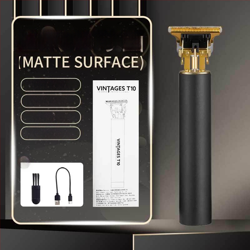 Elektrinė plaukų kirpimo mašinėlė su įmontuota baterija, įkraunama, titanio lydinio peiliukai, nuimama ir plaunama pjovimo galvutė, žemas triukšmas