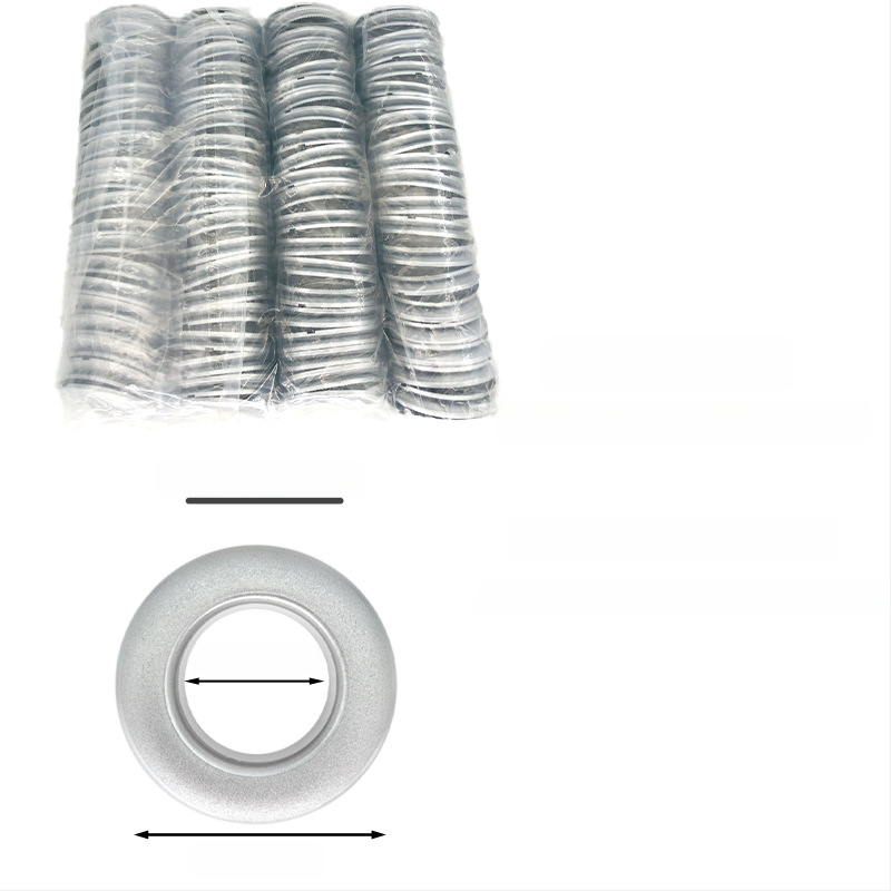 PP užuolaidų žiedas – sustiprintas, perforuotas žiedas, užuolaidų sagtis, Medžiaga: PP, Stilius: šiuolaikinis minimalizmas, Be personalizacijos