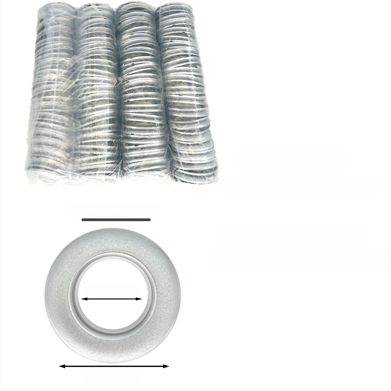 PP užuolaidų žiedas – sustiprintas, perforuotas žiedas, užuolaidų sagtis, Medžiaga: PP, Stilius: šiuolaikinis minimalizmas, Be personalizacijos