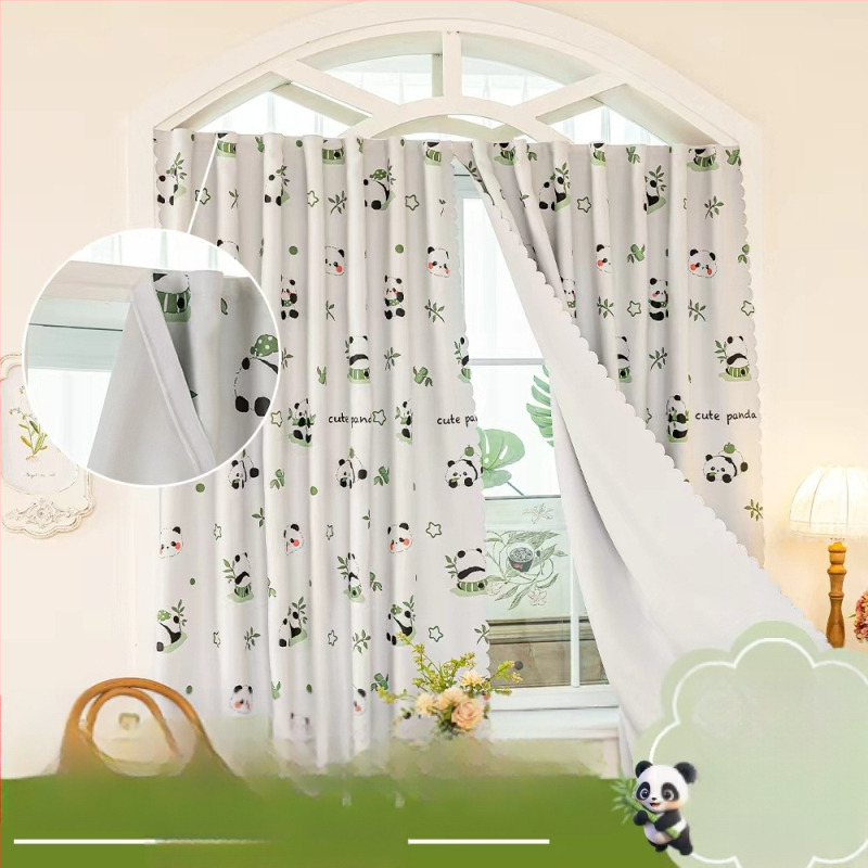 Aizkari pret gaismu logam, poliesters, drukāta karikatūra audums, piemērots logiem dažādu veidu