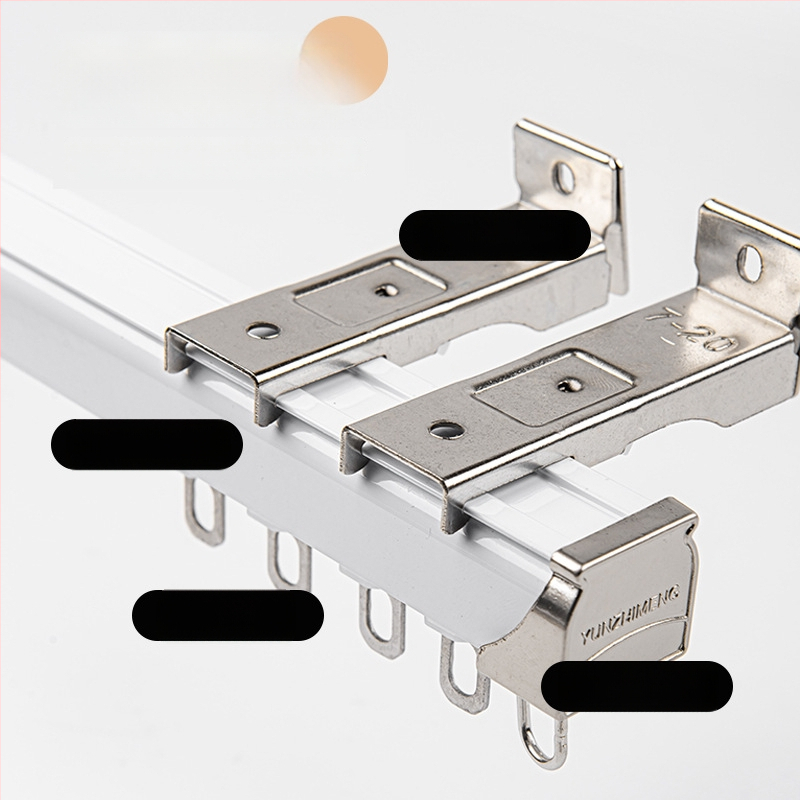 Sunki tylus užuolaidų takelis su dviguba takeliu, montuojamas viršuje ir šone, tiesus takelis