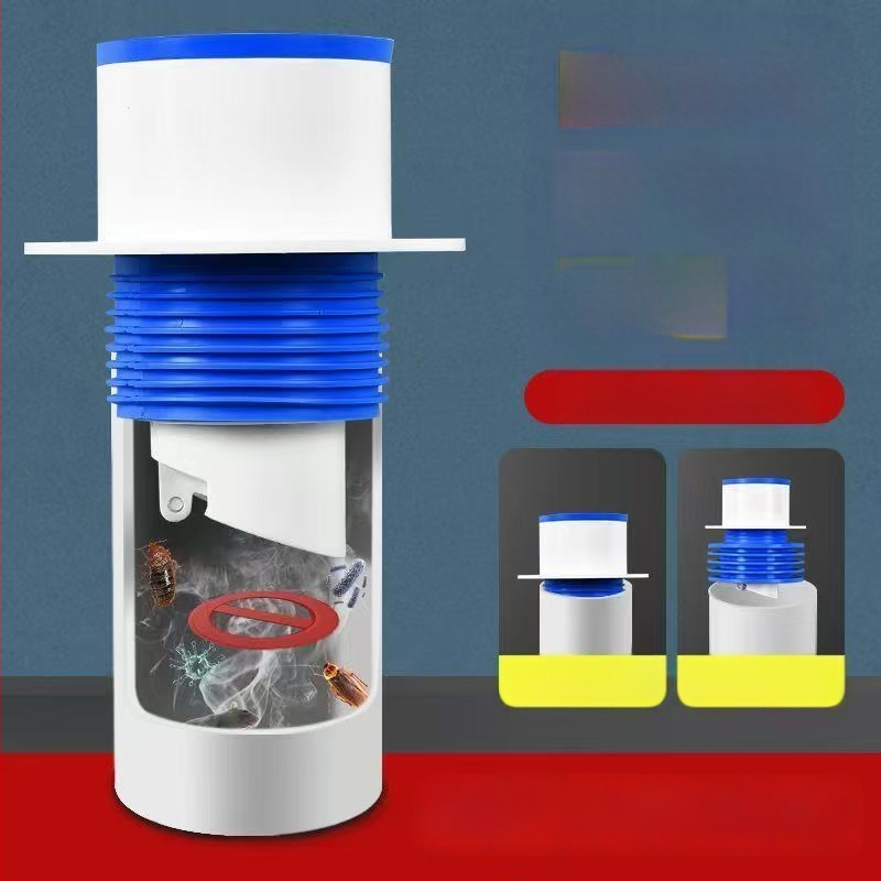 Plastikust blokeeritud põrandakanalisatsioon koos anti-odor tihendi ja tagasivoolu klapiga, Briti stiilis kanaliseerimine