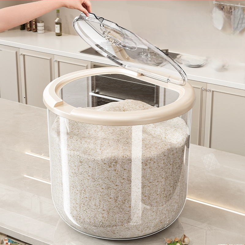 Ryžių laikymo dėžė — sandari, atspari drėgmei ir atbaido kenkėjus, maisto kokybės PP plastikas