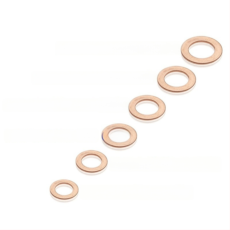 Varinių tarpiklių rinkinys, 110 vnt., įskaitant varinius plokščius tarpiklius ir sandariklio žiedus, M6–M16