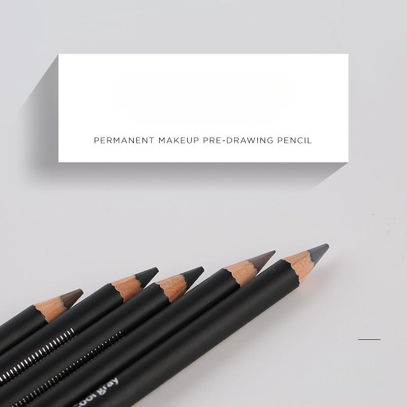 Topeltpeaga manuaalne kosmeetiline tätoveerimispliiats kulmude ja silmajoone jaoks, Famisoo bränd, poolpüsiv positsioneerimine