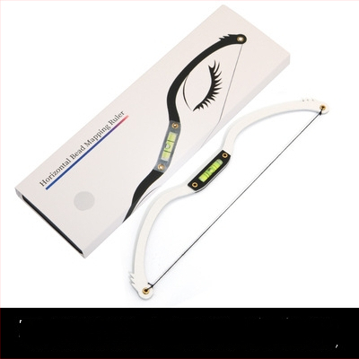 Antakių dizaino įrankis su lygiu ir simetrijos linija polupermanentiniam antakių dažymui - Prekės ženklas: vietinis ženklas; Tinka visiems; Nėra privataus prekinio ženklo.