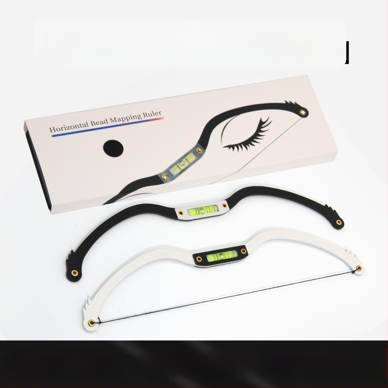 Antakių dizaino įrankis su lygiu ir simetrijos linija polupermanentiniam antakių dažymui - Prekės ženklas: vietinis ženklas; Tinka visiems; Nėra privataus prekinio ženklo.