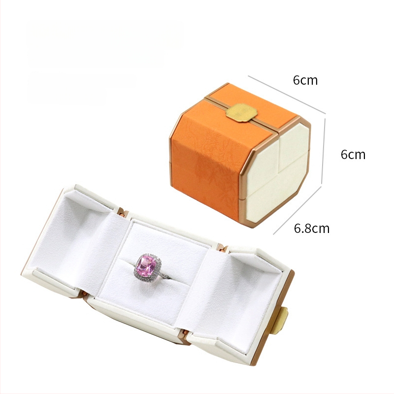 Ķīniešu stilā rotaslietu displeja kastīte ar dubultu displeju, plastmasas kastīte + PU āda, rotaslietu iepakojums