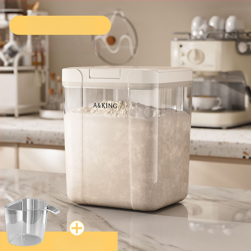 Ryžių laikymo dėžė – uždara, atspari drėgmei ir kenkėjams; ABS+PET; talpa 10 L; prekinis ženklas A&KING