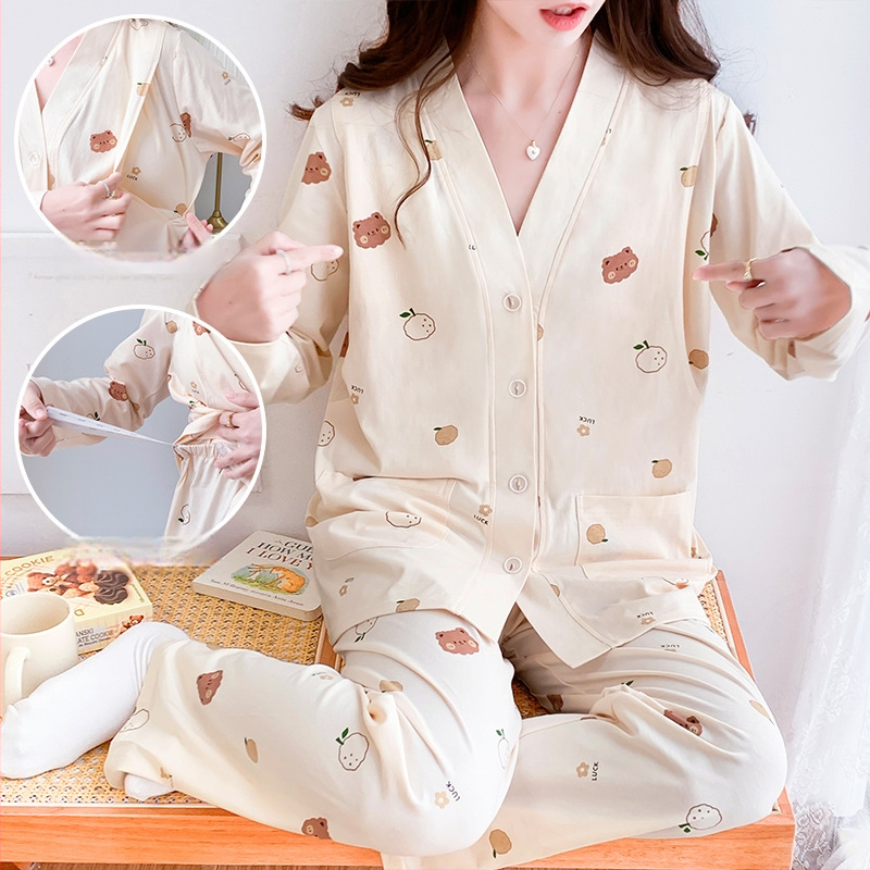 Žindymo kardiganas iš 100% medvilnės, laisvas stilius, ilgomis rankovėmis, visoms sezonoms