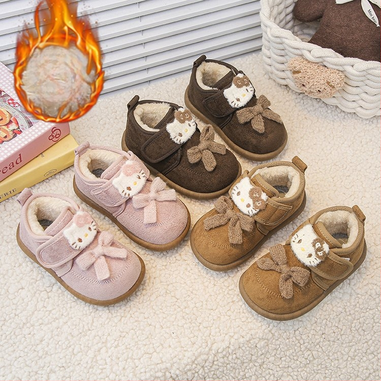 Laste talvekingad fleece voodriga, kummijalaga paks disain, unisex, lastele 4–16-aastastele