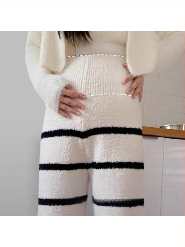 Nėščiųjų žieminės kelnės rudens–žiemos sezonui, patogios, nespaudžia pilvo, tinkamos nešioti lauke, mažo sudėjimo figūrai, kasual stiliaus japonų/korejiečių leisure, daugiau nei 95% poliesterio