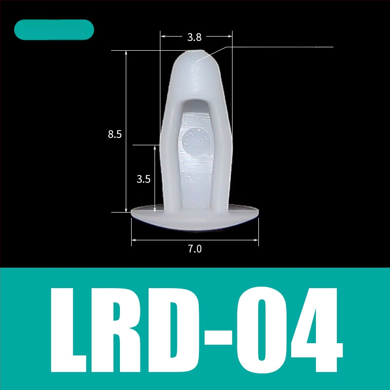 Nylonový nýt pre fixáciu PCB a strojových dosiek – LRD-04, Materiál: nylon, Typ nýtu