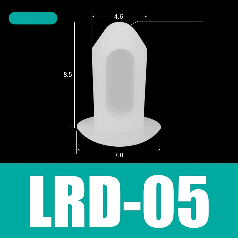 Nylonový nýt pre fixáciu PCB a strojových dosiek – LRD-04, Materiál: nylon, Typ nýtu