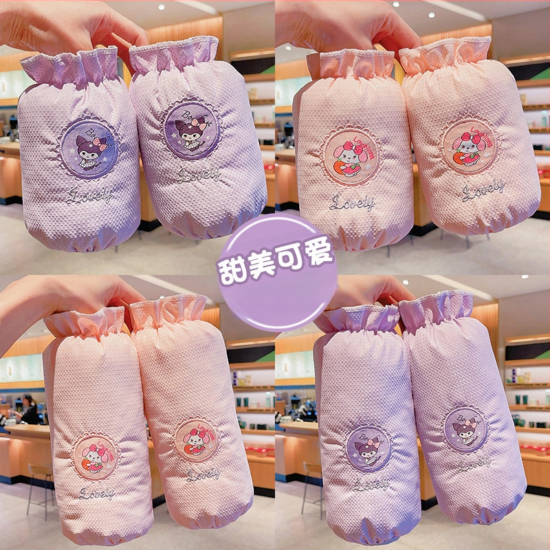 Vaikų atsparus vandeniui rankovių gaubtas su ilgu dizainu, animacinis raštas, unisex, amžius 0–13 metų, žiemos pavasario rudens sezonai, Kumquat