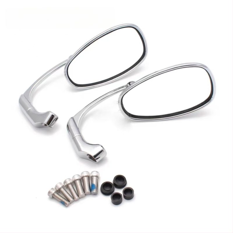 Moto tagasvaatepeegel alumiiniumist sulamist, ümmargune, esi- ja taga kinnitusega, vibratsioonikindel