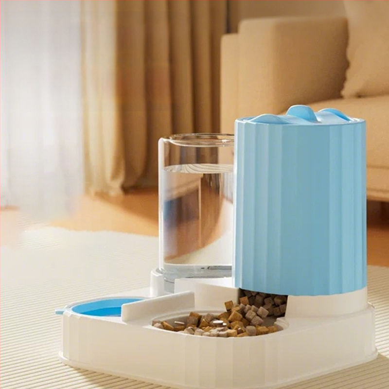 Automatinis katės šėrimo įrenginys ir vandens dozatorius – plastikas