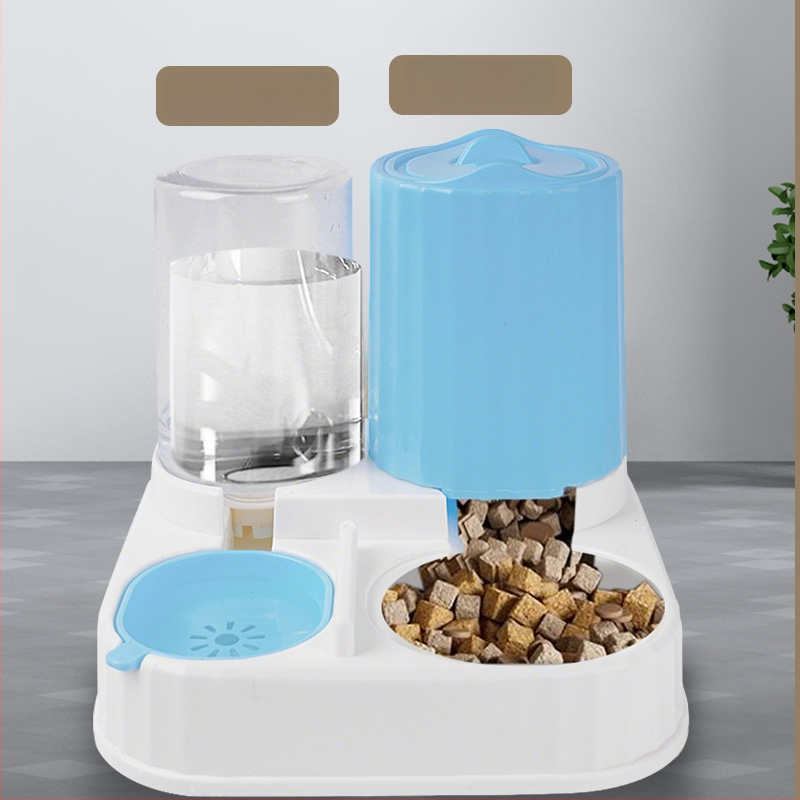 Automatinis katės šėrimo įrenginys ir vandens dozatorius – plastikas