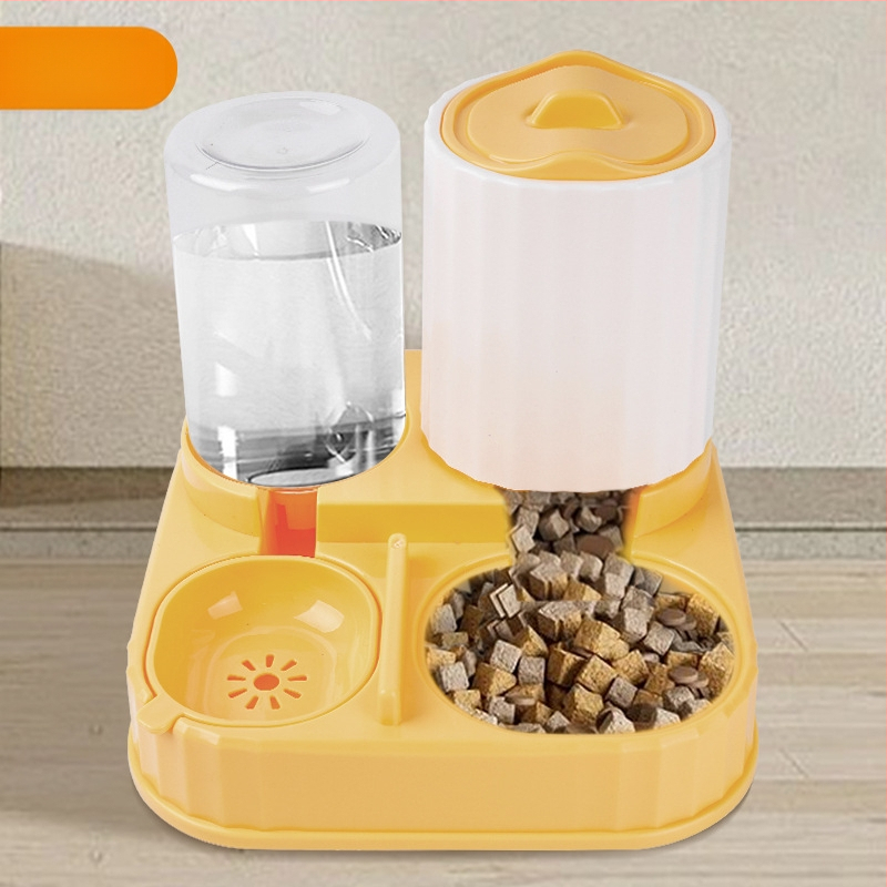 Automatinis katės šėrimo įrenginys ir vandens dozatorius – plastikas