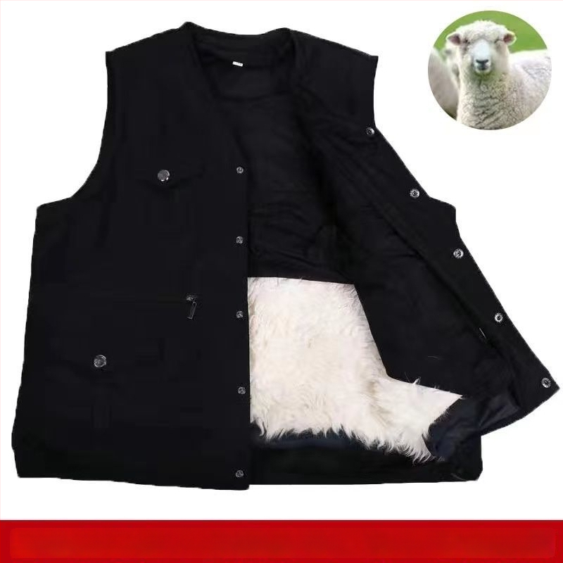 Vīriešu ziemas veste ar kažokādas siltinājumu, kapuci, šaurs griezums, svītrainā korduroja audums