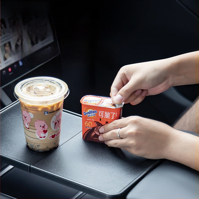 Tesla Model 3/Y sulankstomas centrinės konsolės padėklas – Daugiafunkcinis, Plastikas, Diegimas: Kitas