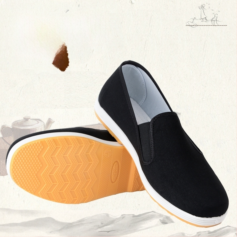 Vyriski drobės bateliai, kvėpuojantys, atsparūs dilimui, žemas viršus, medvilninis viršus, PVC pada