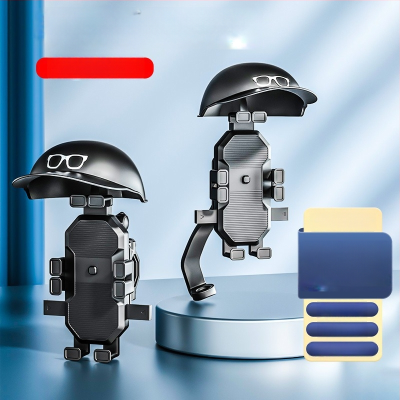 Mingchezhibao motociklo telefono laikiklis su gravitacijos laikikliu ant vairo – bendras suderinamumas, be įkrovimo