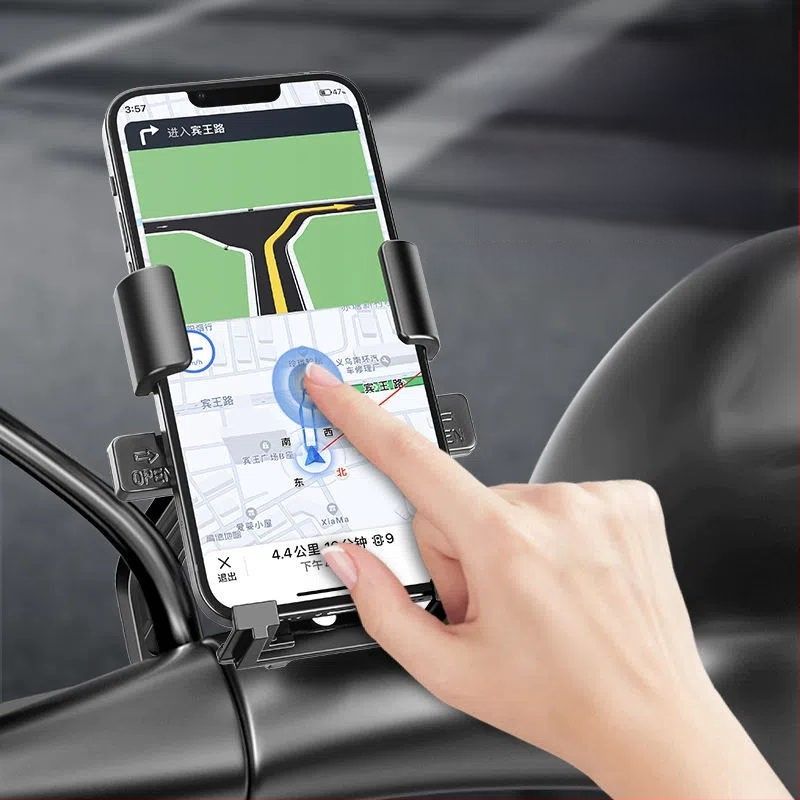 Telefono laikiklis elektriniams transporto priemonėms, motocikliui ir kalnų dvirčiui su navigacija (medžiaga: minkštas lipalas; prekės ženklas: be prekės ženklo)