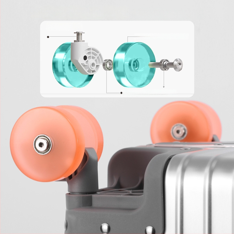 Alumiinium-magnésiumi sulamist käsipagas koos istmega, suur maht, TSA lukk, universaalsed rattad