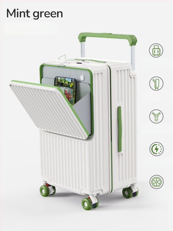 Reisikohver kuiva–niiske eraldamisega, eesava disain, USB-port, veekindel, suur maht