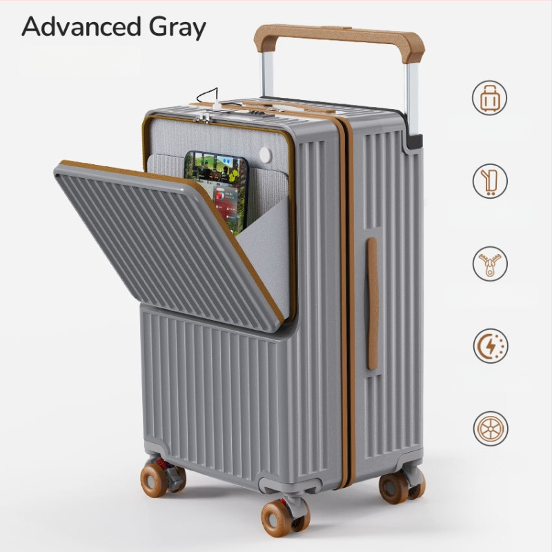 Reisikohver kuiva–niiske eraldamisega, eesava disain, USB-port, veekindel, suur maht