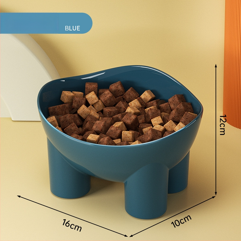Katės dubuo su dramblio kojų dizainu, kaklo apsauga, prieš apsivertimą, tinkamas katėms