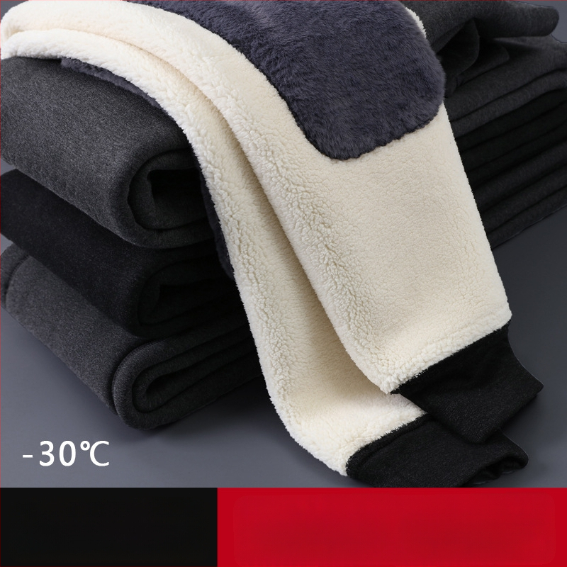 Vyrų terminės kelnės su fliso pamušalu, itin stora poliesterio medžiaga, kelio apsauga, aukštas juosmuo žiemai