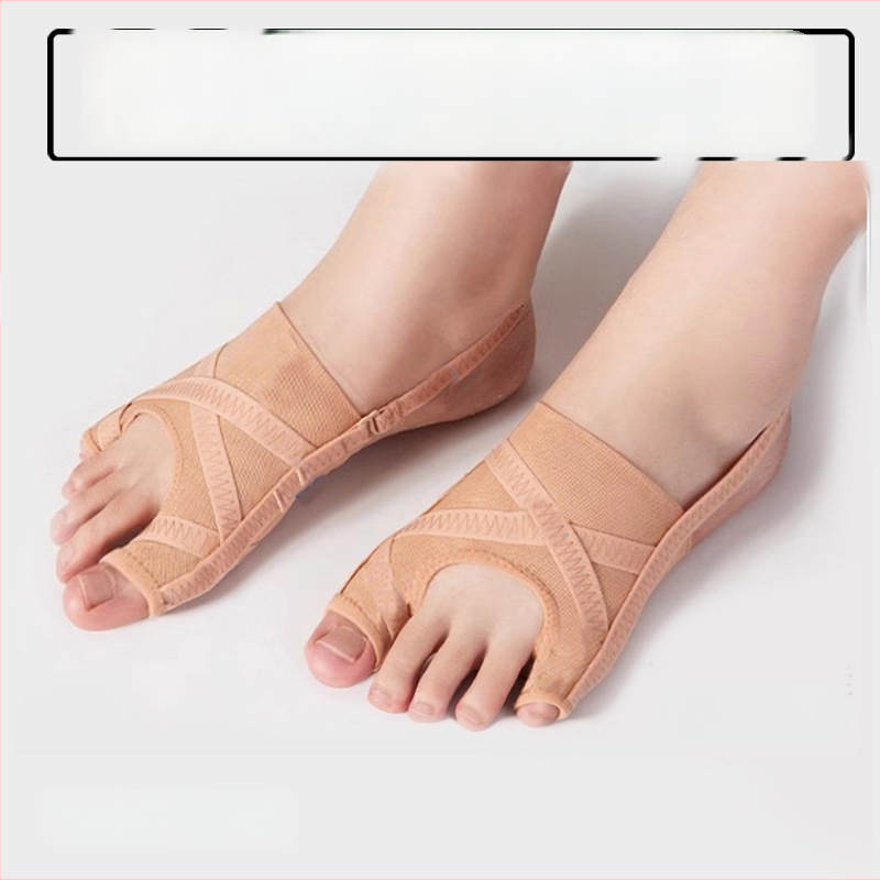 Tinklelio medžiagos pirštų atskyrėjas Hallux valgus – dvigubas didžiojo ir mažojo piršto atskyrimas, kvėpuojanti pėdos parama
